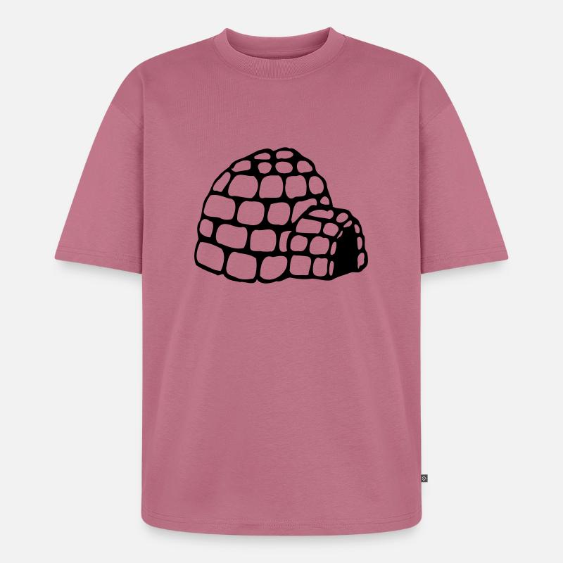 Iglu - Unisex Premium Oversized Bio T-Shirt - Mauve