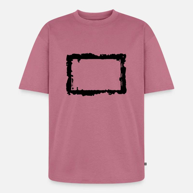 frame_4_vec_1 fr - T-shirt Premium bio oversize Unisexe - mauve