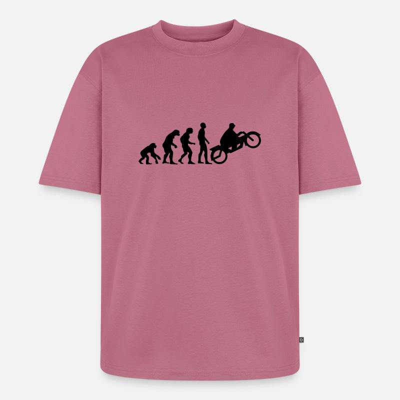 motor evolution 2 - Unisex Premium Oversized Organic T-Shirt - mauve