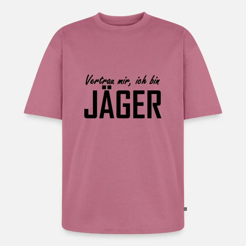 jäger - Unisex Premium Oversized Bio T-Shirt - Mauve