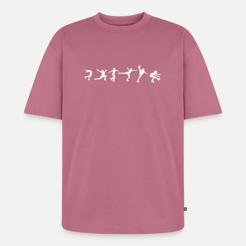 Human EVOLUTION ICE CREAM - Unisex Premium Oversized Organic T-Shirt - mauve