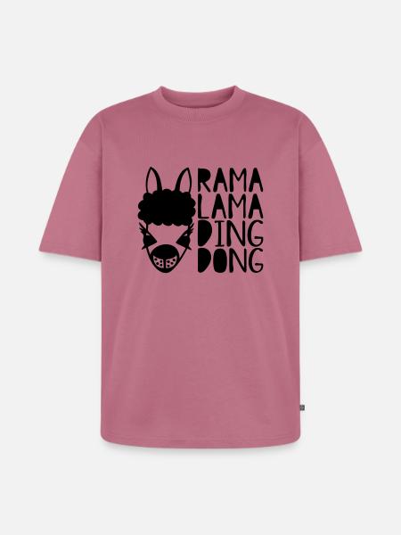 rama lama ding dong - Unisex Premium Oversized Organic T-Shirt - mauve
