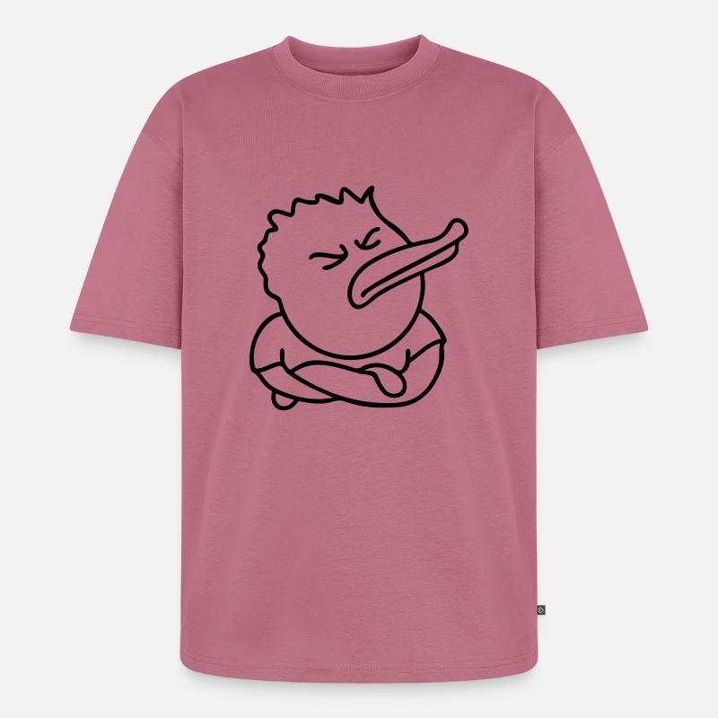 Offended Duck - Unisex Premium Oversized Bio T-Shirt - Mauve