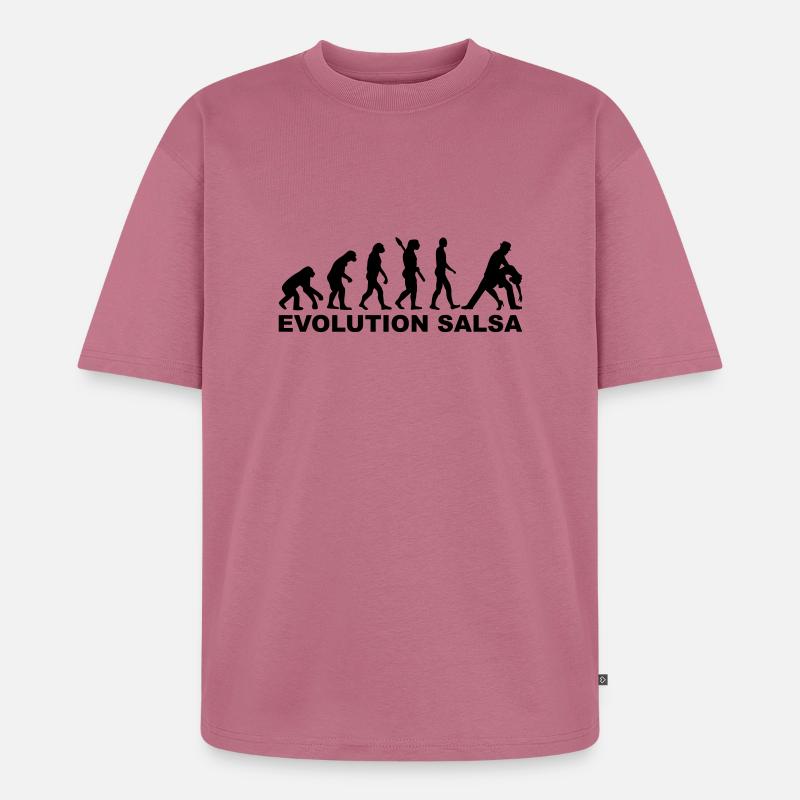 Evolution Salsa - T-shirt Premium bio oversize Unisexe - mauve