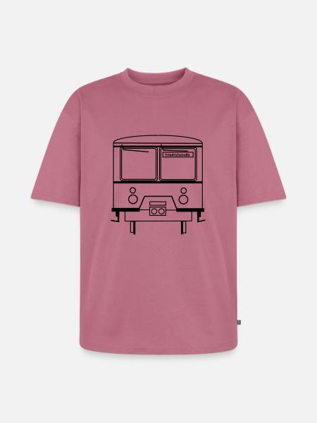 Berliner S-Bahn 477 - Unisex Premium Oversized Bio T-Shirt - Mauve