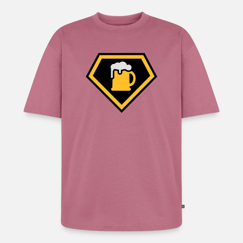 Super Drinking Team - Unisex Premium Oversized Bio T-Shirt - Mauve