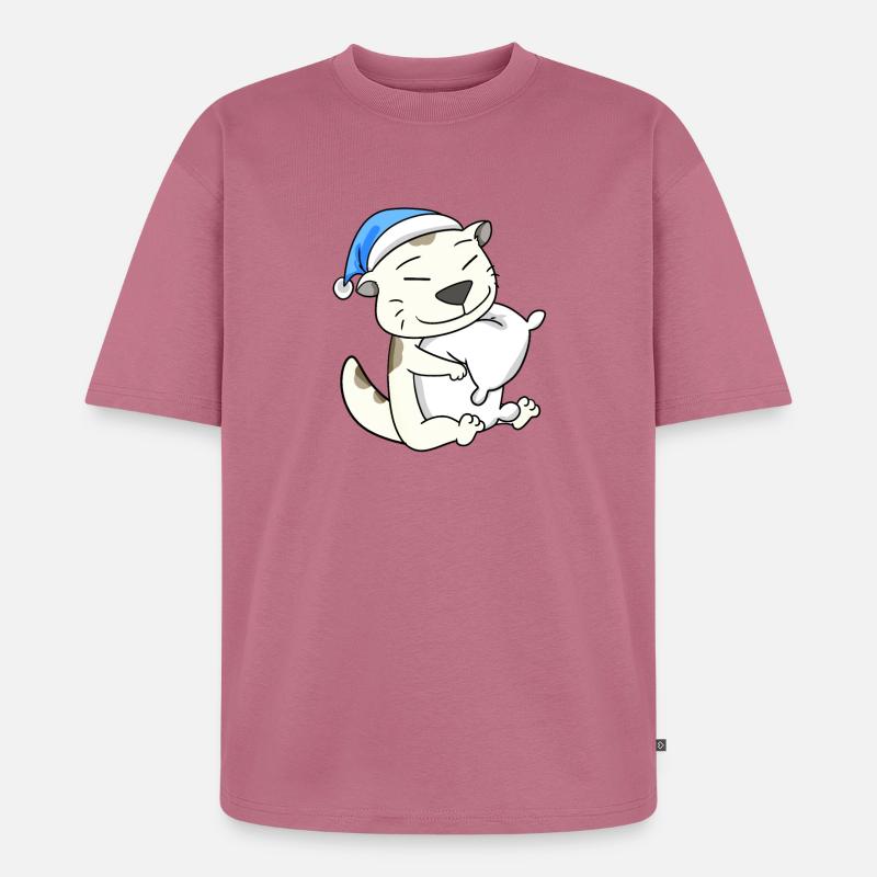 Cat cat breed Devon Rex - Unisex Premium Oversized Organic T-Shirt - mauve