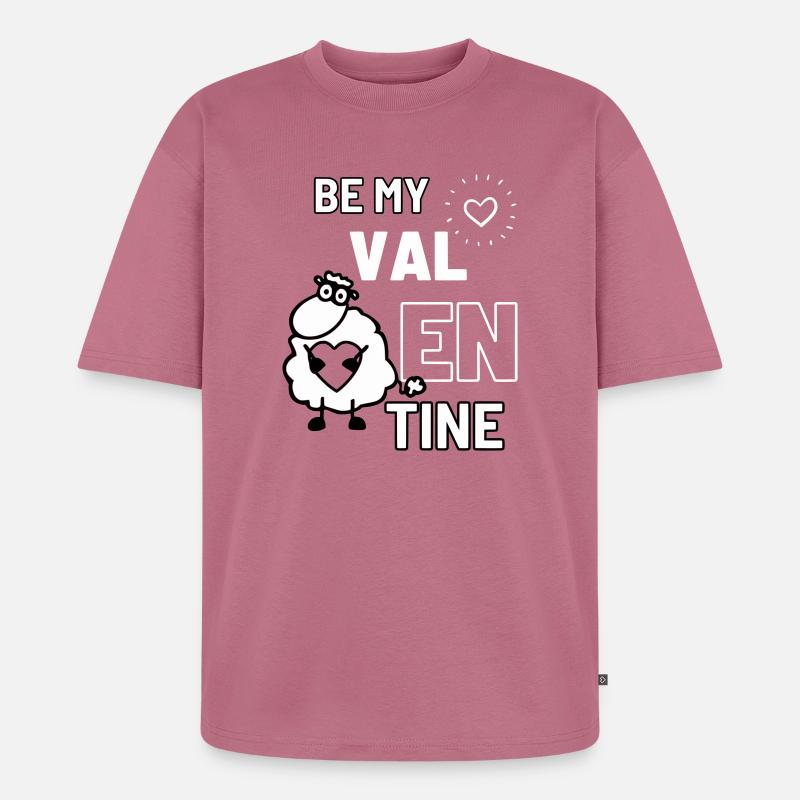 Valentin-Schaf - Unisex Premium Oversized Bio T-Shirt - Mauve