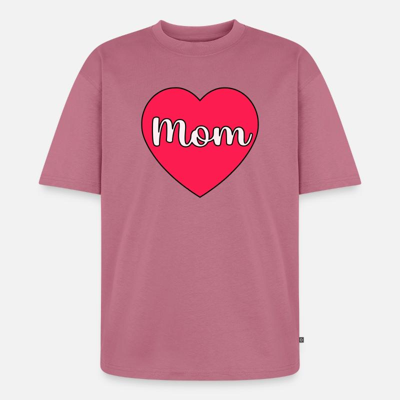 Mama Herz - Unisex Premium Oversized Bio T-Shirt - Mauve