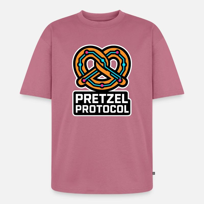 Pretzel Protocol - Unisex Premium Oversized Bio T-Shirt - Mauve