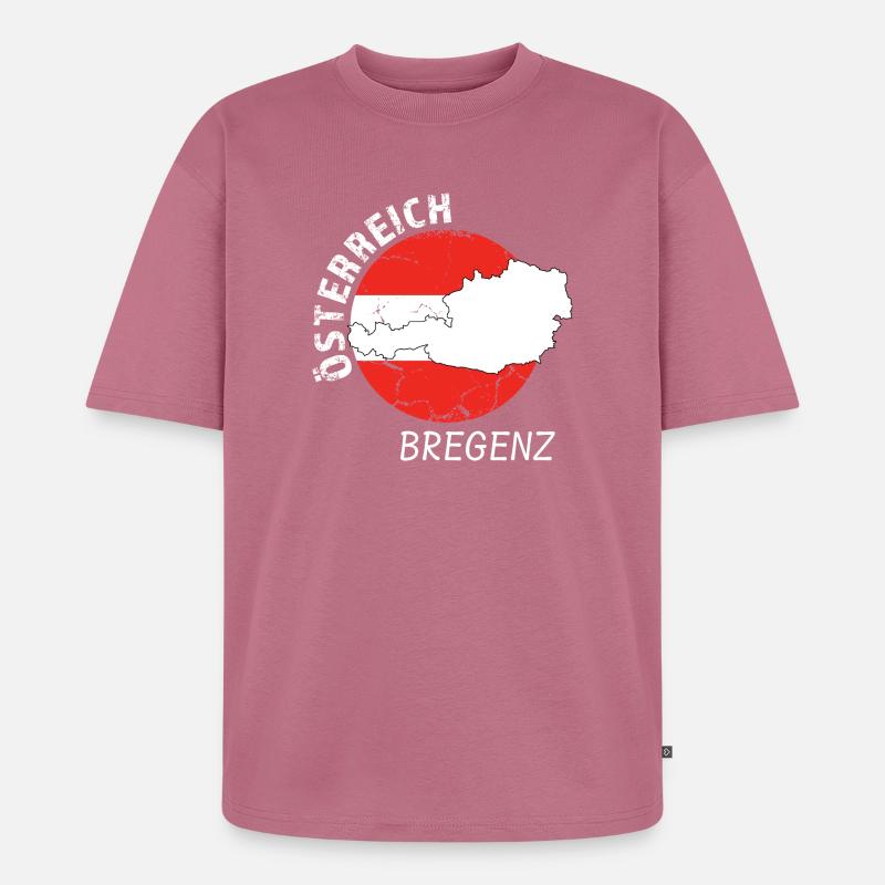 Bregenz - T-shirt Premium bio oversize Unisexe - mauve