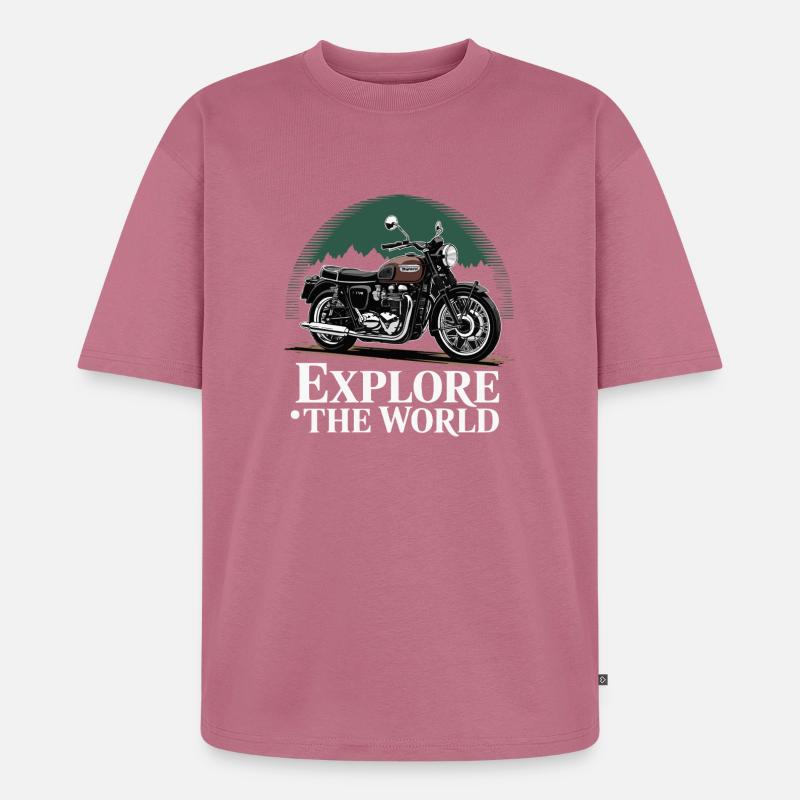 Abenteuerfahrt - Unisex Premium Oversized Bio T-Shirt - Mauve