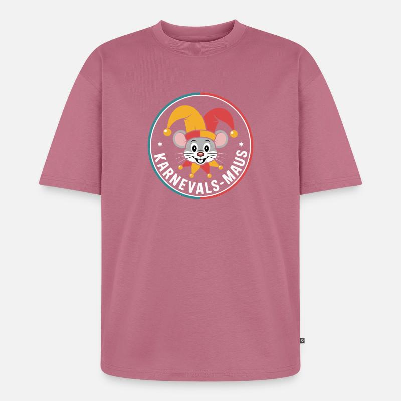 Karnevalsmaus Karneval Köln Kölner Karnevals Maus - Unisex Premium Oversized Bio T-Shirt - Mauve