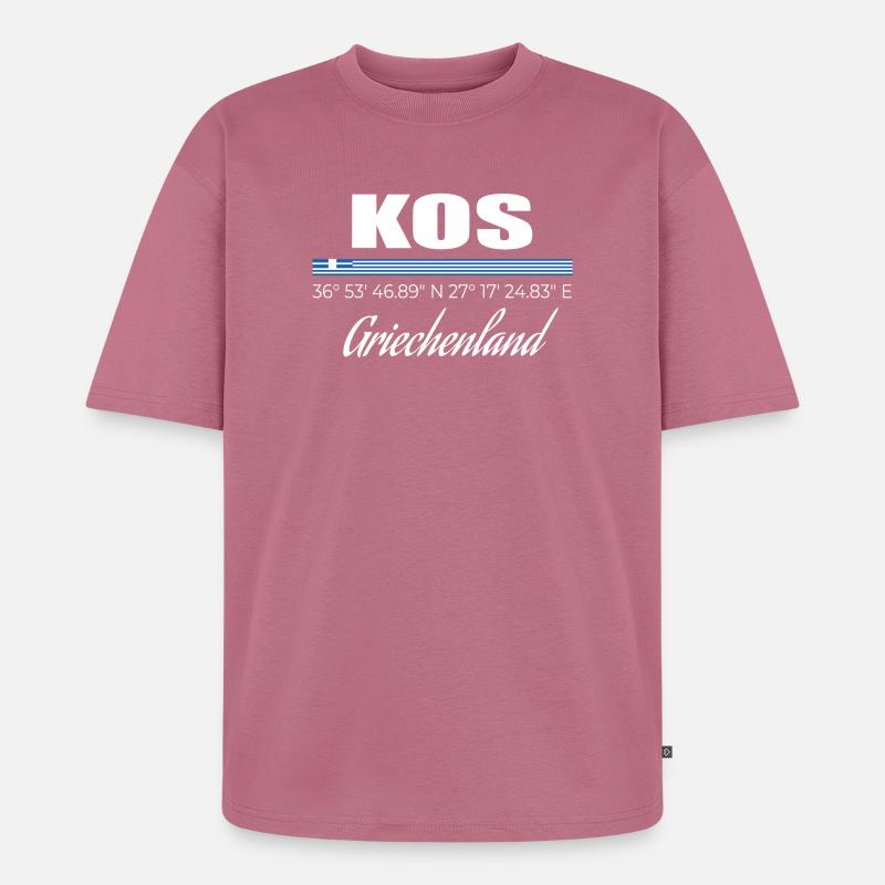 Kos - Unisex Premium Oversized Bio T-Shirt - Mauve