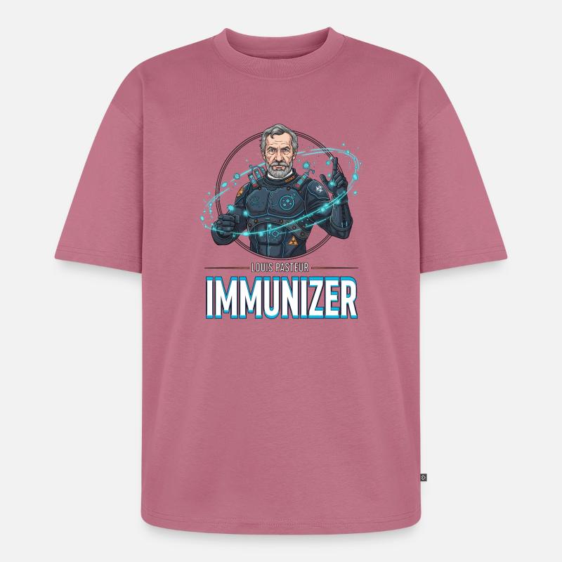 Pasteur Immunizer Armor - Unisex Premium Oversized Organic T-Shirt - mauve