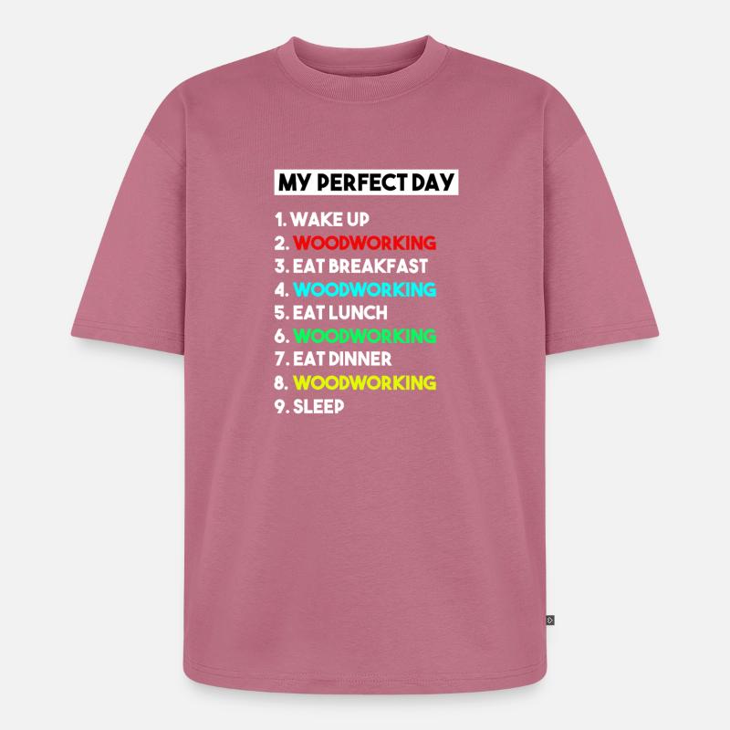 Maître menuisier Fabricant de sciures Menuisier - T-shirt Premium bio oversize Unisexe - mauve