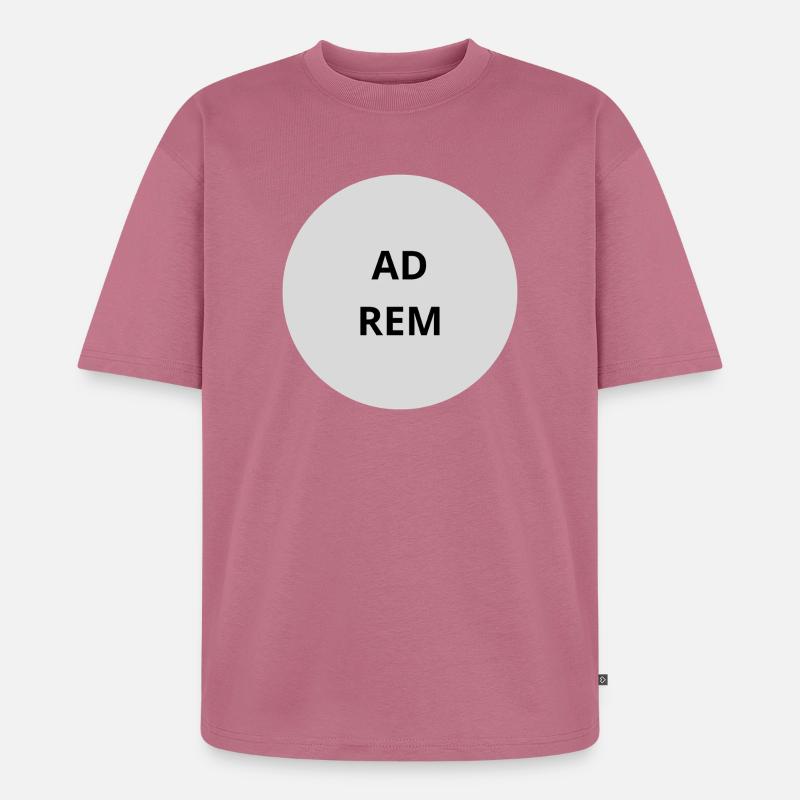 Text des Graukreis-Emblems - Unisex Premium Oversized Bio T-Shirt - Mauve
