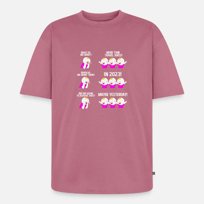 Zeitreise - Unisex Premium Oversized Bio T-Shirt - Mauve