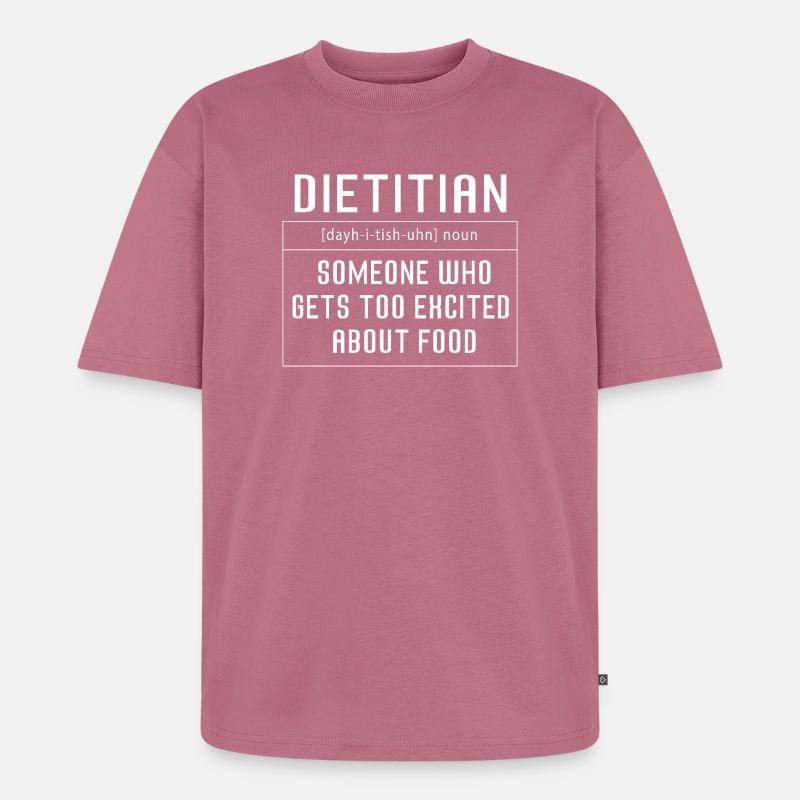 Diät Diätassistent Definition - Unisex Premium Oversized Bio T-Shirt - Mauve