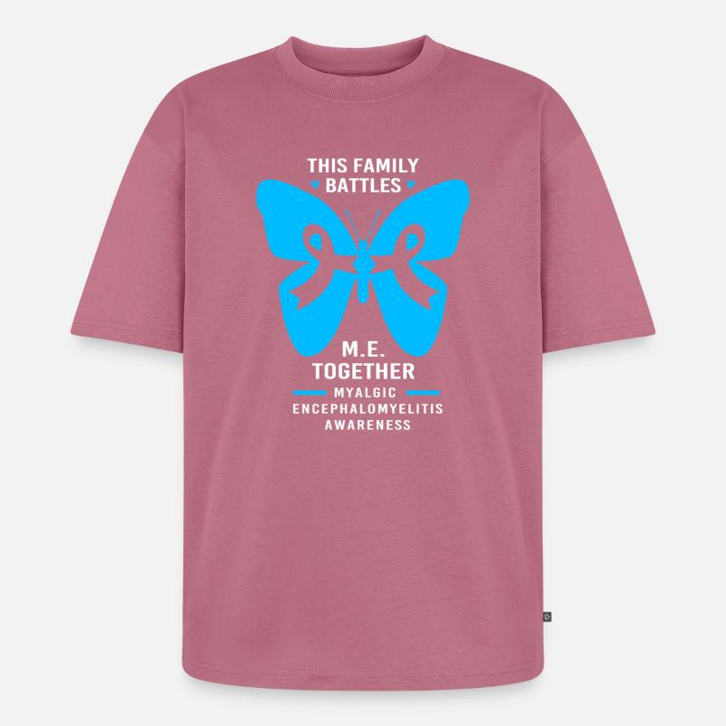 ME CFS - Unisex Premium Oversized Bio T-Shirt - Mauve
