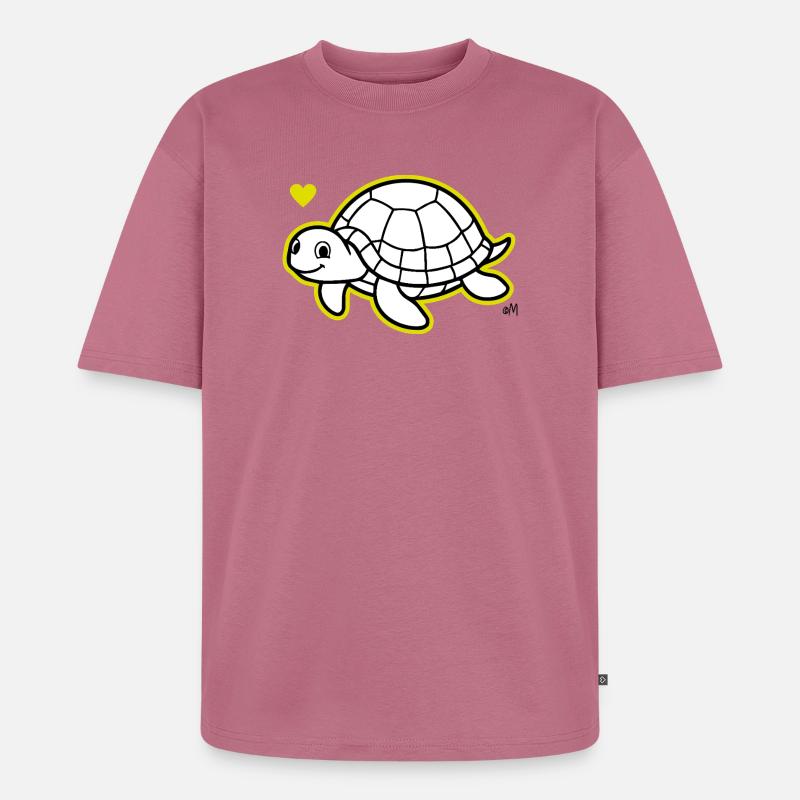 Max_the_turtle - Unisex Premium Oversized Bio T-Shirt - Mauve