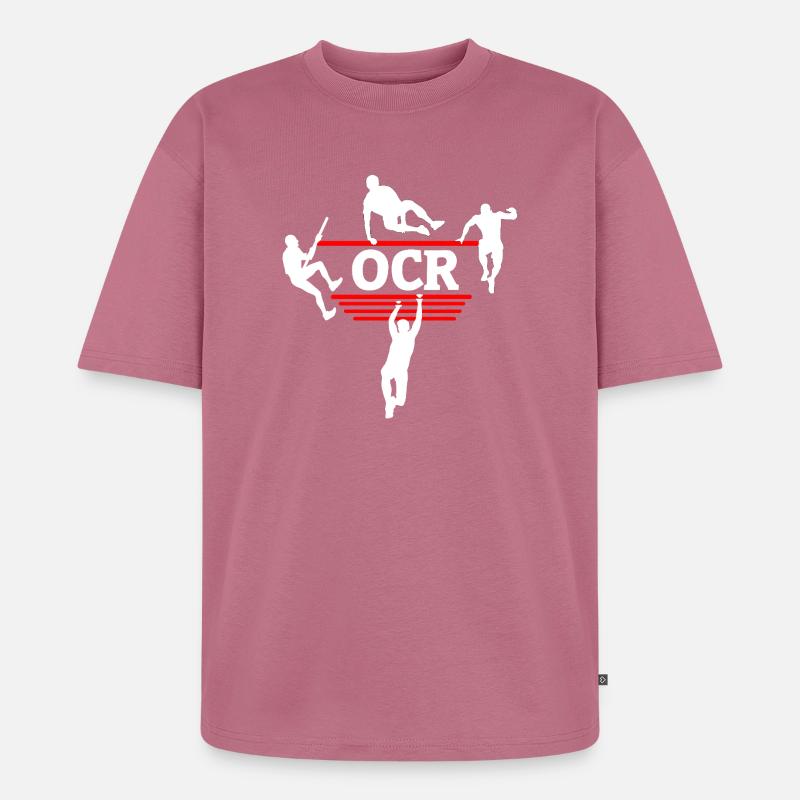 OCR Minimal – Conception propre des obstacles - T-shirt Premium bio oversize Unisexe - mauve