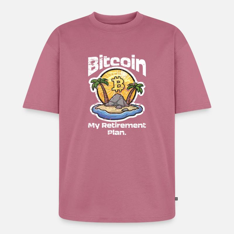 Plan Bitcoin - Unisex Premium Oversized Bio T-Shirt - Mauve
