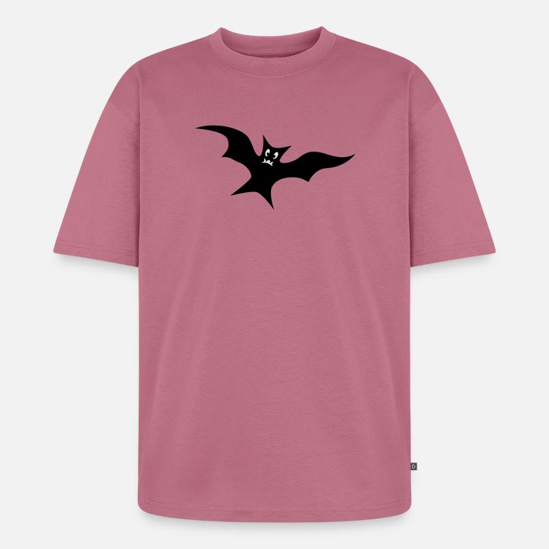 Bat - Unisex Premium Oversized Organic T-Shirt - mauve