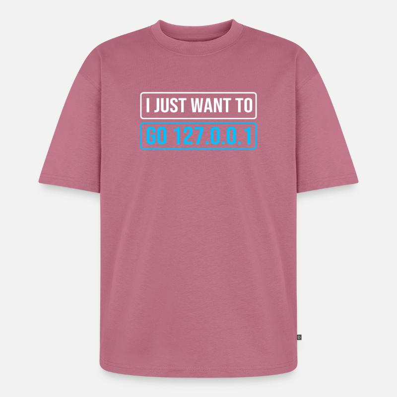 Netzwerk Ingenieur Programmierer Informatiker - Unisex Premium Oversized Bio T-Shirt - Mauve