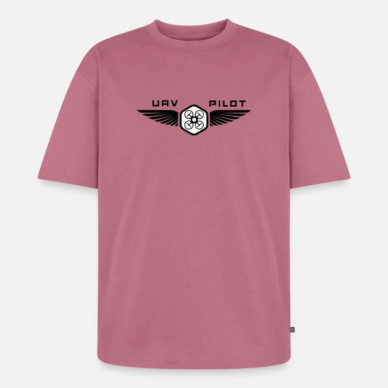 UAV PILOT1 - Unisex Premium Oversized Bio T-Shirt - Mauve