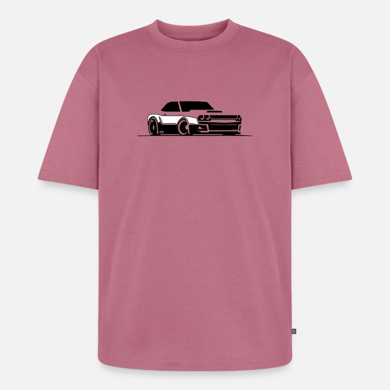 Challenger SRT Hellcat - Unisex Premium Oversized Bio T-Shirt - Mauve