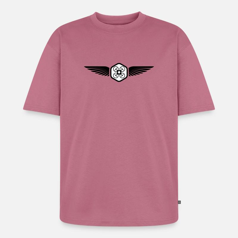 UAV PILOT - Unisex Premium Oversized Bio T-Shirt - Mauve