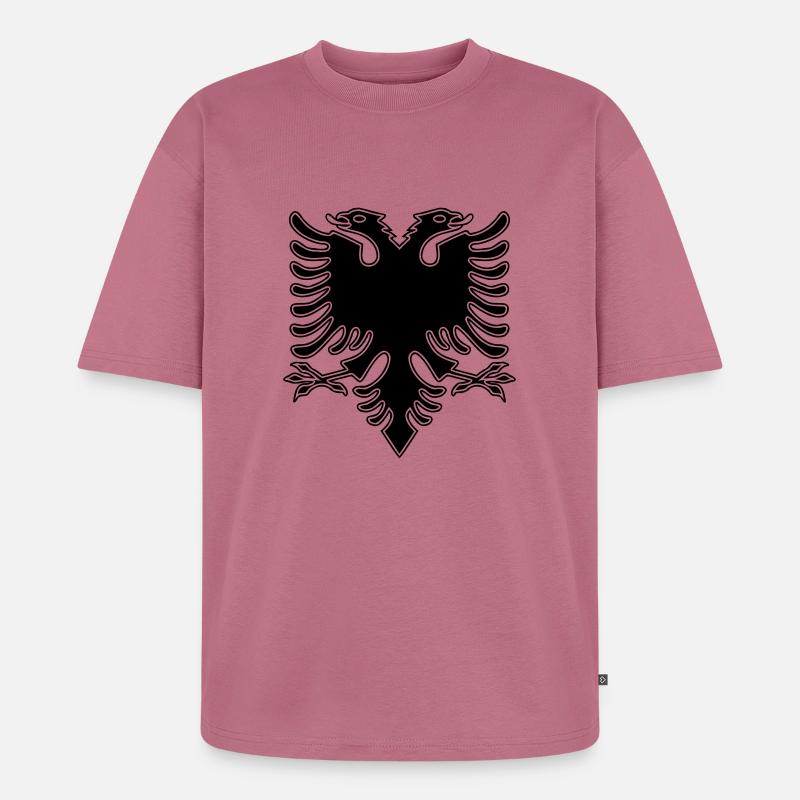 Doppelkopf Eagle_V2 - Unisex Premium Oversized Bio T-Shirt - Mauve