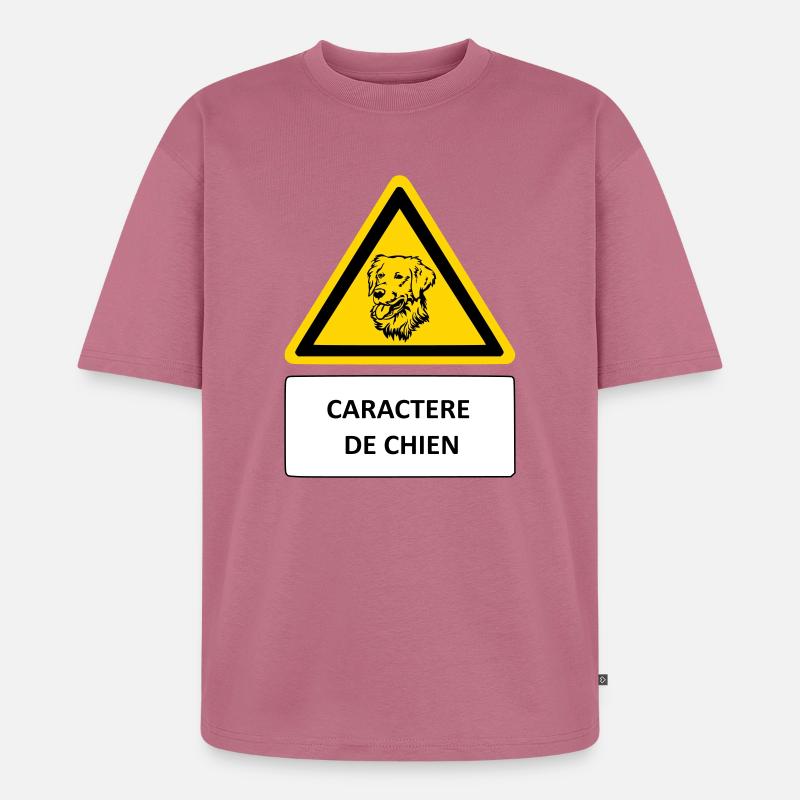 Hundecharakter - Unisex Premium Oversized Bio T-Shirt - Mauve