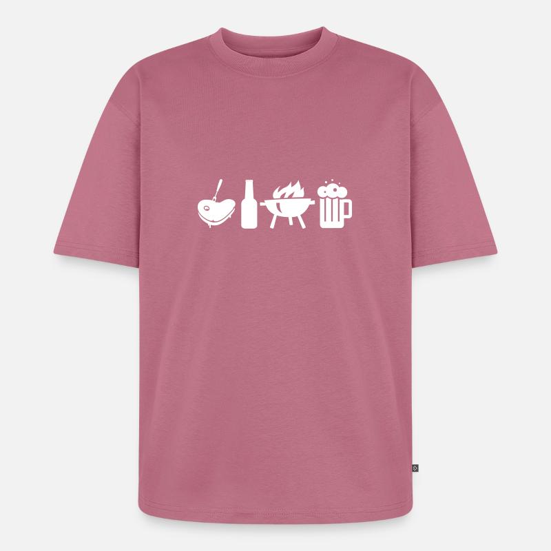 Männerwallfahrt - Unisex Premium Oversized Bio T-Shirt - Mauve