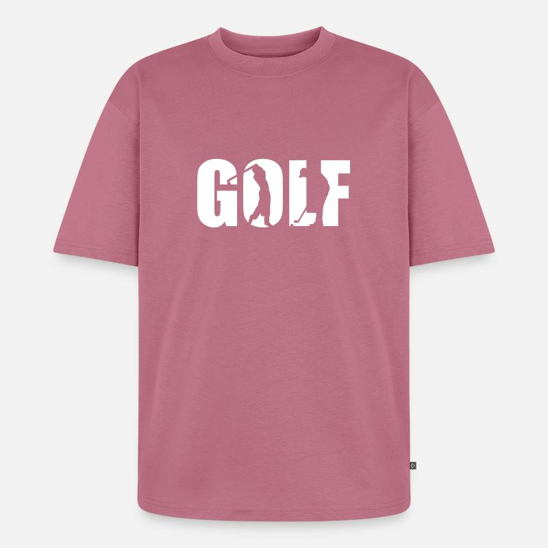 Golf - Unisex Premium Oversized Bio T-Shirt - Mauve