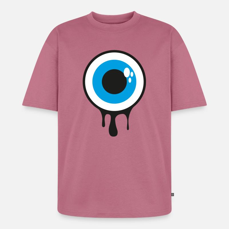 Dripping Eye - Unisex Premium Oversized Bio T-Shirt - Mauve