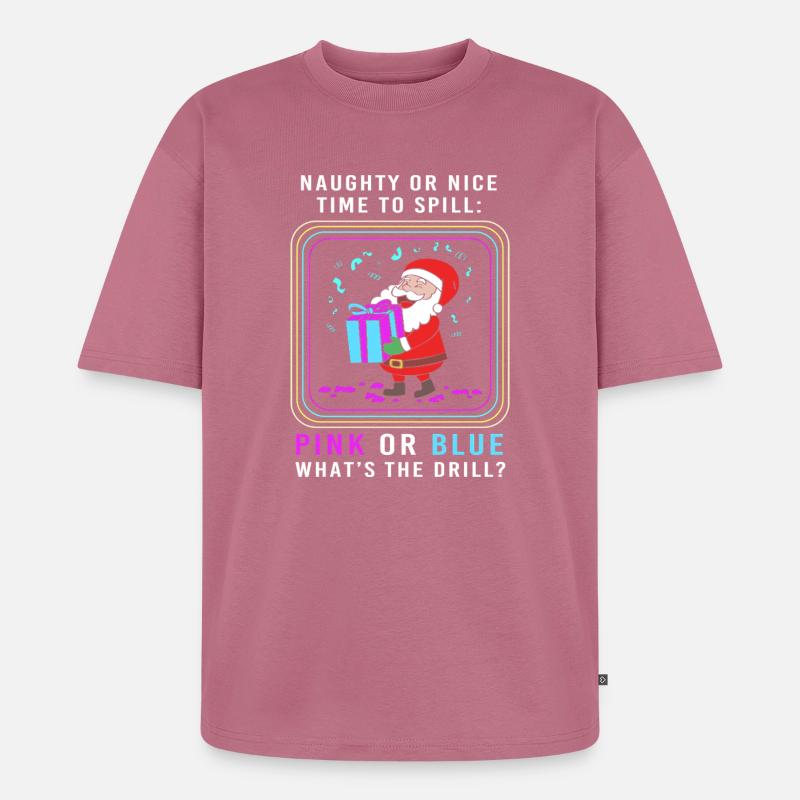 Werdende Mutter Werdende Mama Weihnachten - Unisex Premium Oversized Bio T-Shirt - Mauve