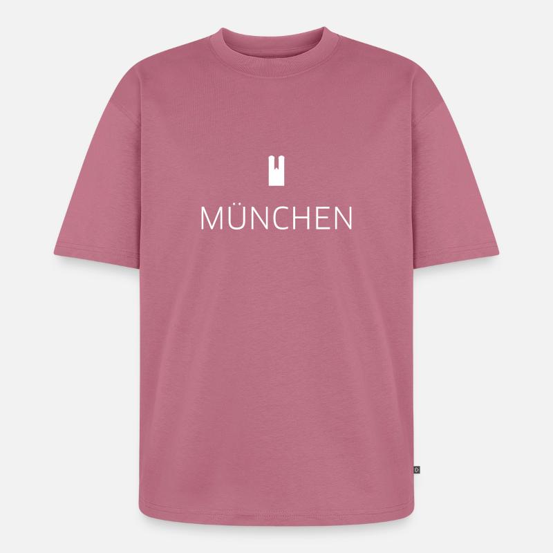 München - Unisex Premium Oversized Bio T-Shirt - Mauve