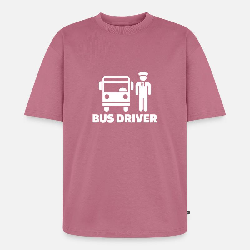 Busfahrer - Unisex Premium Oversized Bio T-Shirt - Mauve