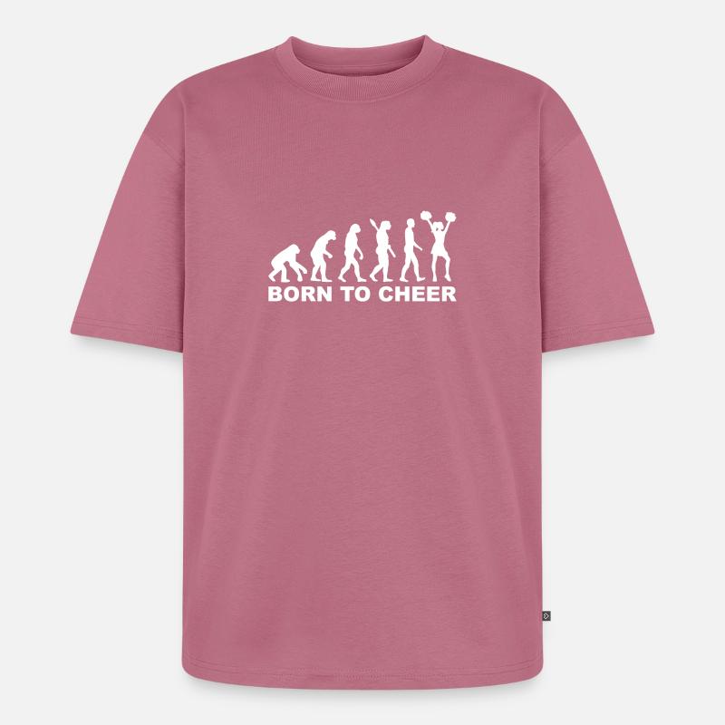 Evolution Cheerleading - Unisex Premium Oversized Bio T-Shirt - Mauve