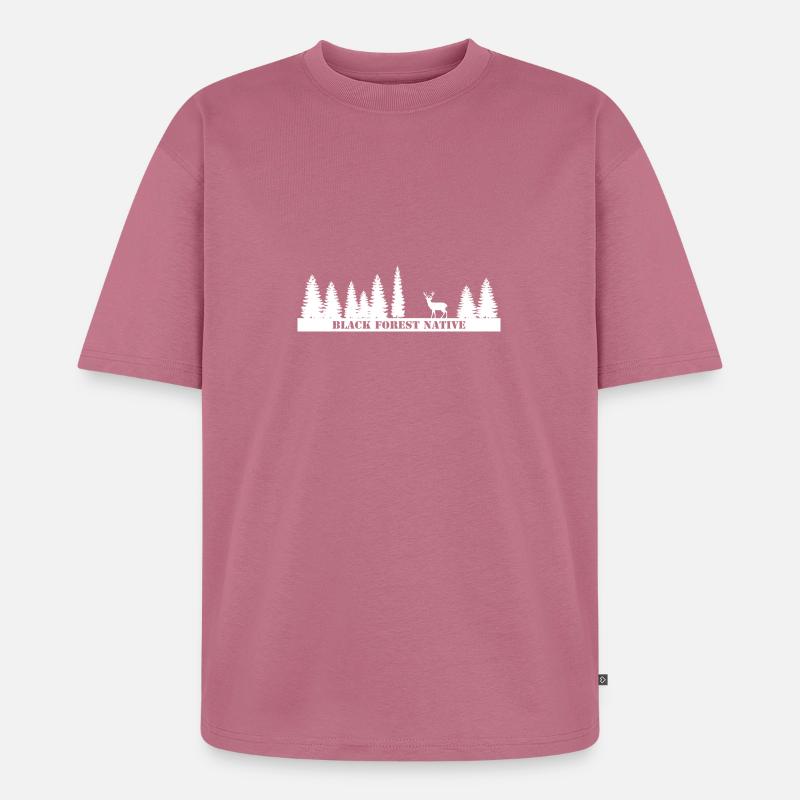 Black Forest Native - Unisex Premium Oversized Organic T-Shirt - mauve