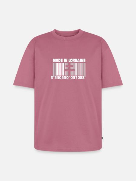 Made in Lorraine II - Unisex Premium Oversized Organic T-Shirt - mauve