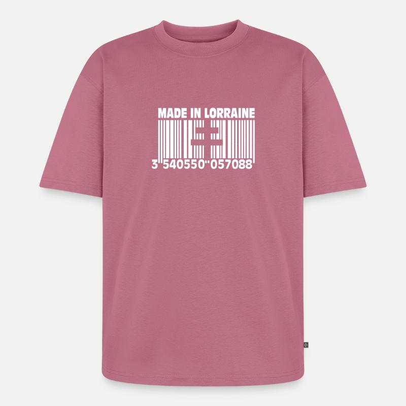 Made in Lothringen II - Unisex Premium Oversized Bio T-Shirt - Mauve