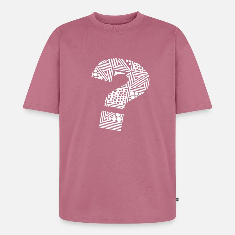 point d'interrogation ? - T-shirt Premium bio oversize Unisexe - mauve