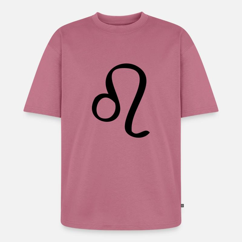 Löwe Sternzeichen - Unisex Premium Oversized Bio T-Shirt - Mauve