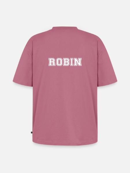 robin - Unisex Premium Oversized Organic T-Shirt - mauve