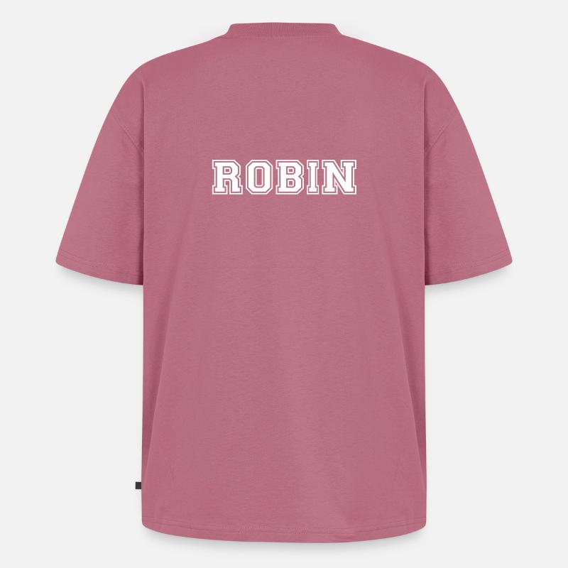 robin - T-shirt Premium bio oversize Unisexe - mauve