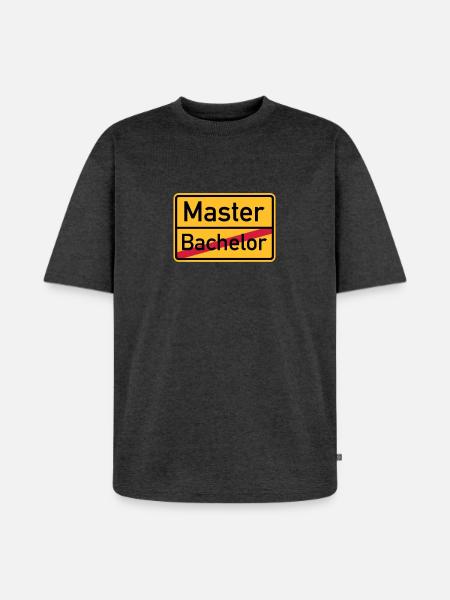 Master - Unisex Premium Oversized Bio T-Shirt - Anthrazit meliert