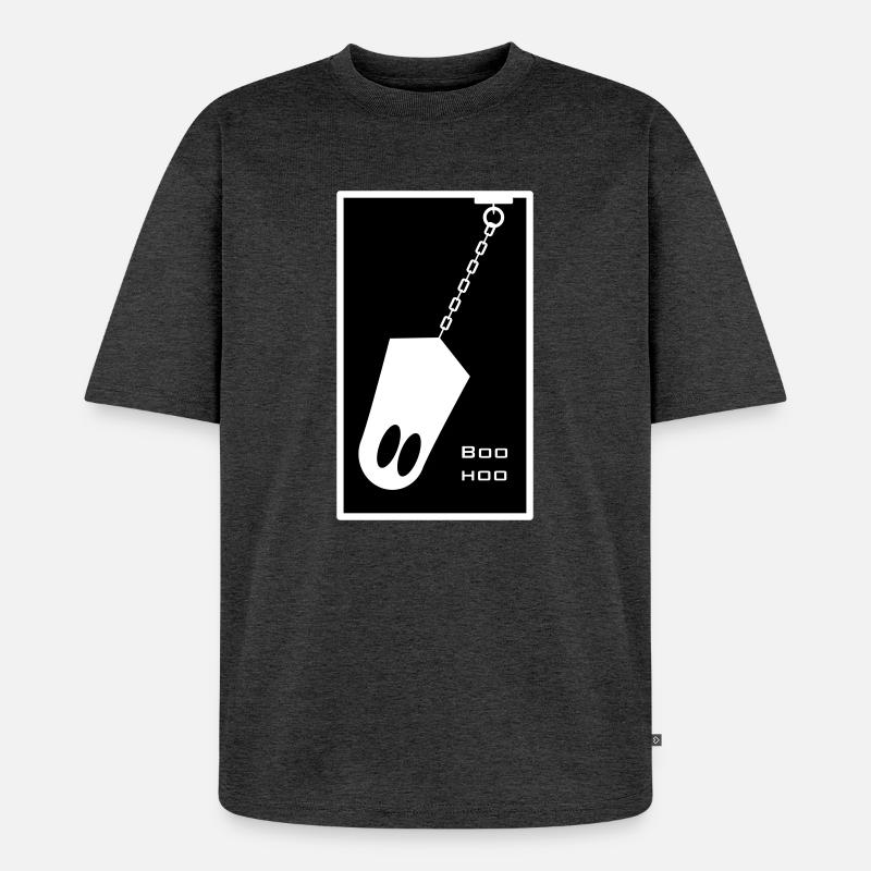Geist in der Kette - Unisex Premium Oversized Bio T-Shirt - Anthrazit meliert